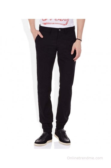 Celio Black Flat Trouser Celio Black Flat Trouser